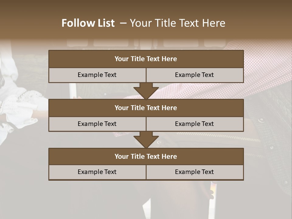 Grown Up Amusement Parks Holding Hands PowerPoint Template