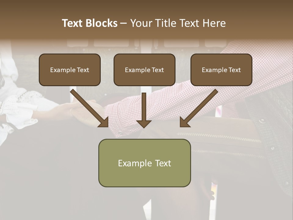 Grown Up Amusement Parks Holding Hands PowerPoint Template
