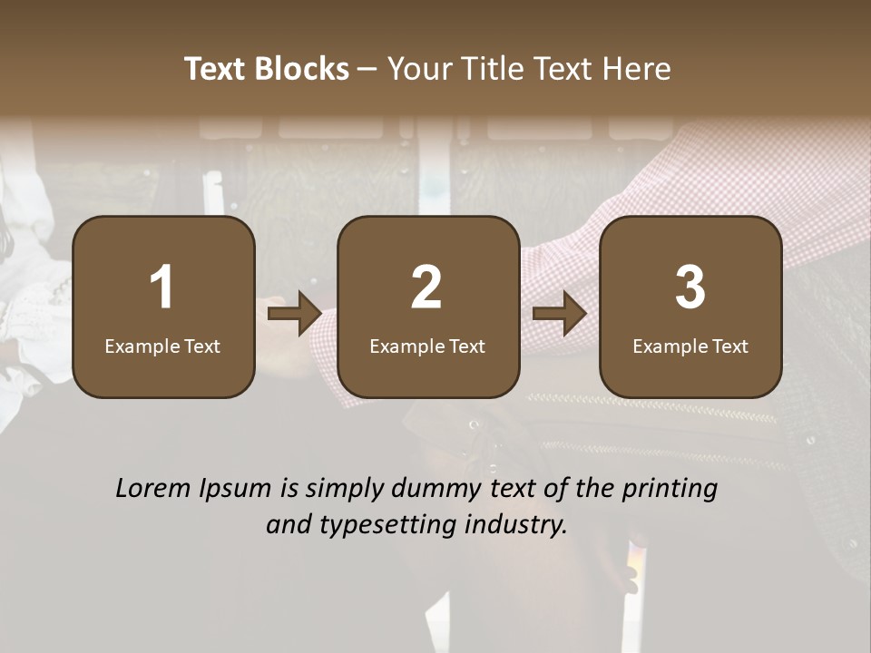 Grown Up Amusement Parks Holding Hands PowerPoint Template