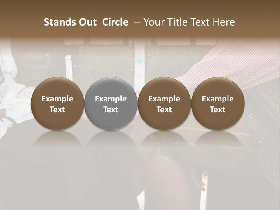 Grown Up Amusement Parks Holding Hands PowerPoint Template