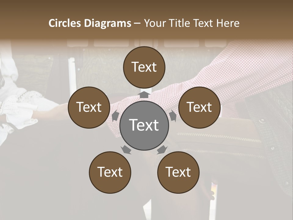 Grown Up Amusement Parks Holding Hands PowerPoint Template