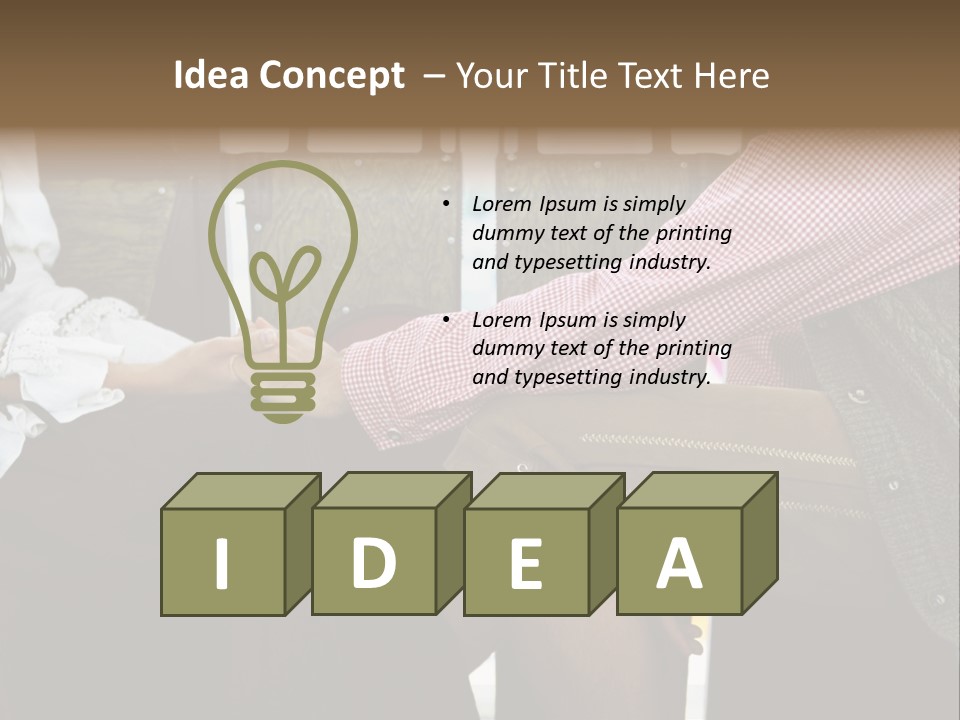 Grown Up Amusement Parks Holding Hands PowerPoint Template