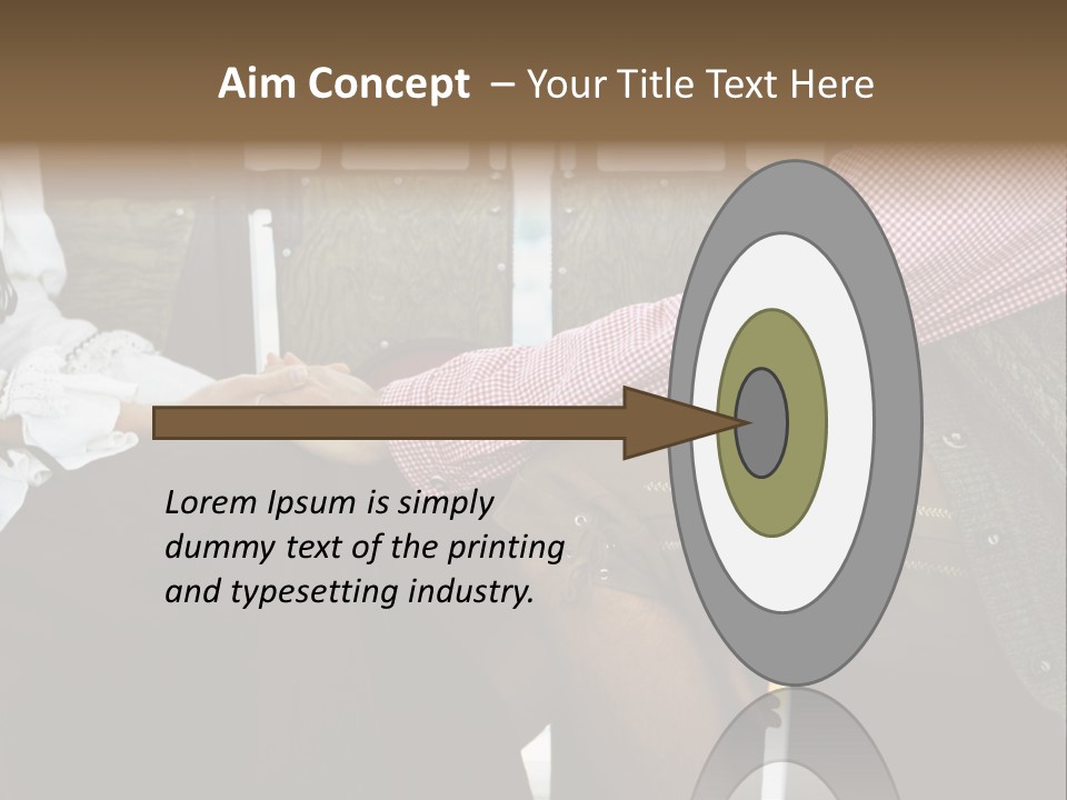 Grown Up Amusement Parks Holding Hands PowerPoint Template