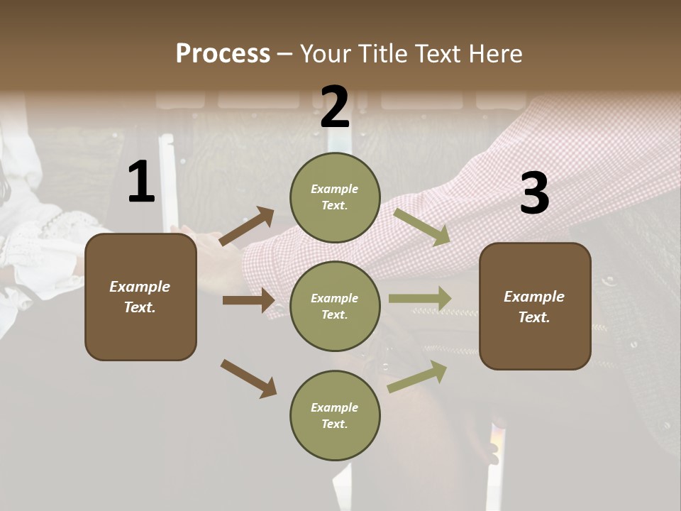 Grown Up Amusement Parks Holding Hands PowerPoint Template