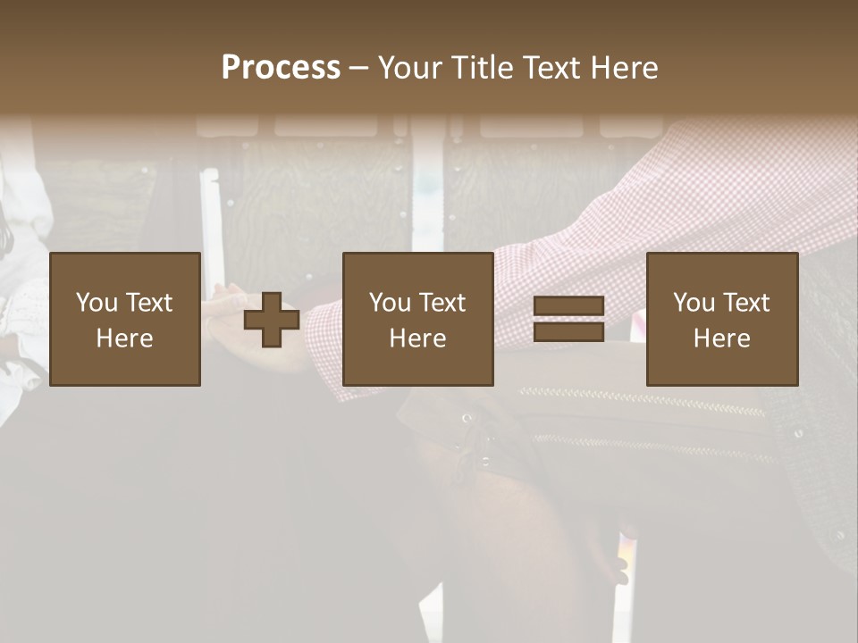 Grown Up Amusement Parks Holding Hands PowerPoint Template