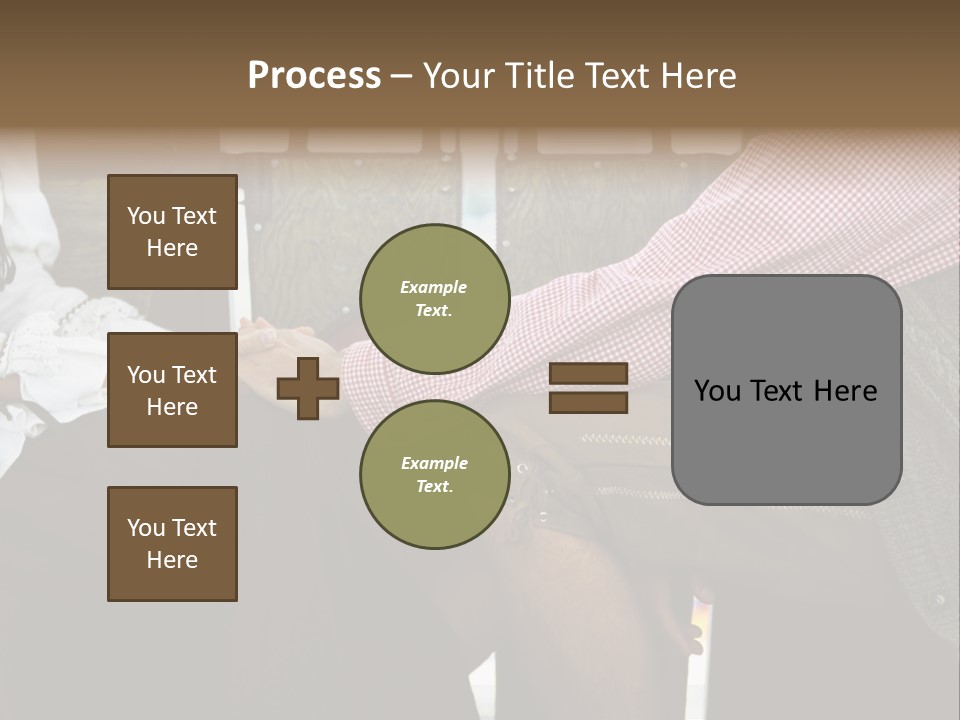 Grown Up Amusement Parks Holding Hands PowerPoint Template
