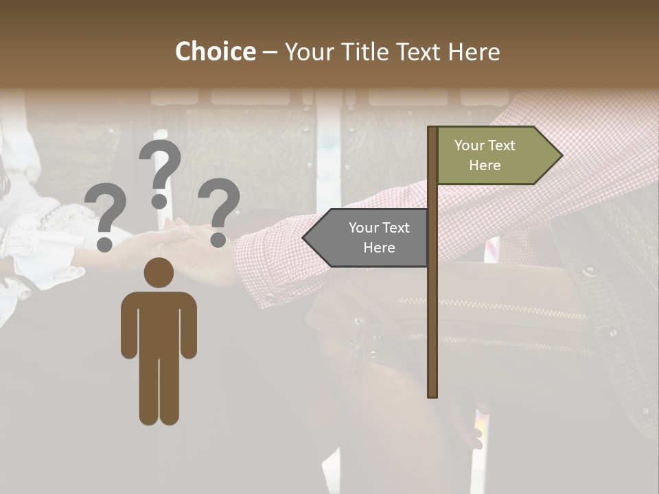 Grown Up Amusement Parks Holding Hands PowerPoint Template