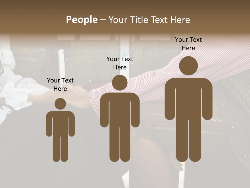 Grown Up Amusement Parks Holding Hands PowerPoint Template