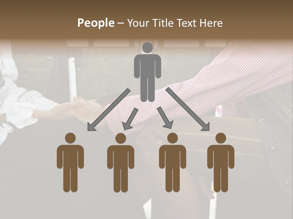 Grown Up Amusement Parks Holding Hands PowerPoint Template