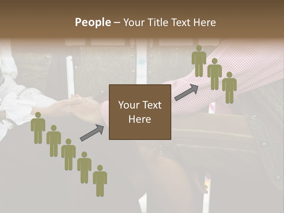 Grown Up Amusement Parks Holding Hands PowerPoint Template