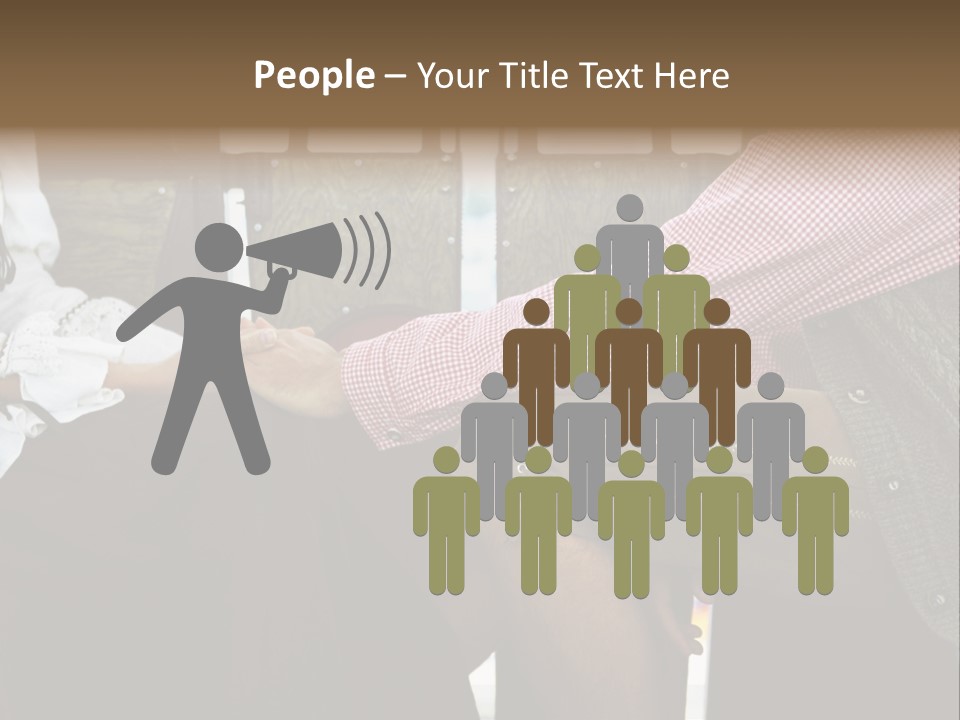 Grown Up Amusement Parks Holding Hands PowerPoint Template