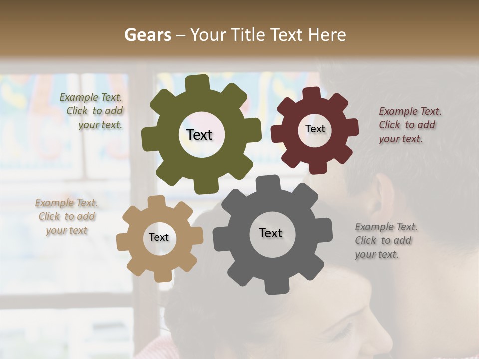 Hugging Fun Fairs German Beerfest PowerPoint Template