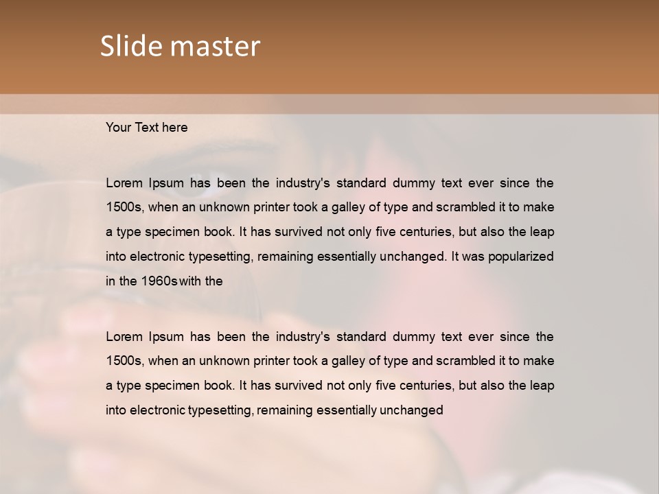 Ages Revitalise Food And Drink PowerPoint Template