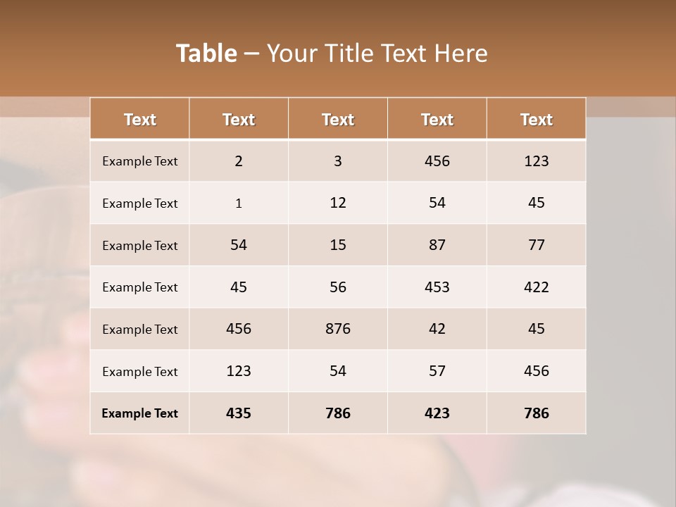 Ages Revitalise Food And Drink PowerPoint Template