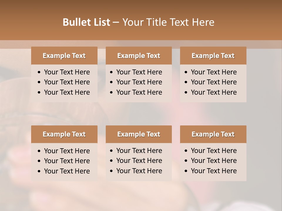 Ages Revitalise Food And Drink PowerPoint Template