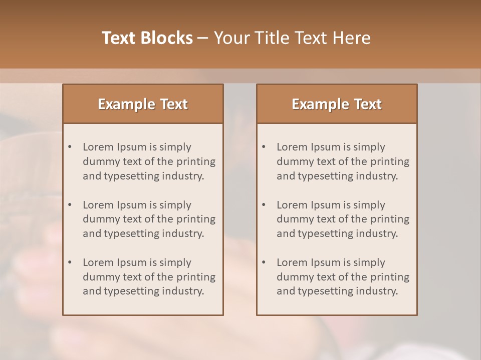 Ages Revitalise Food And Drink PowerPoint Template