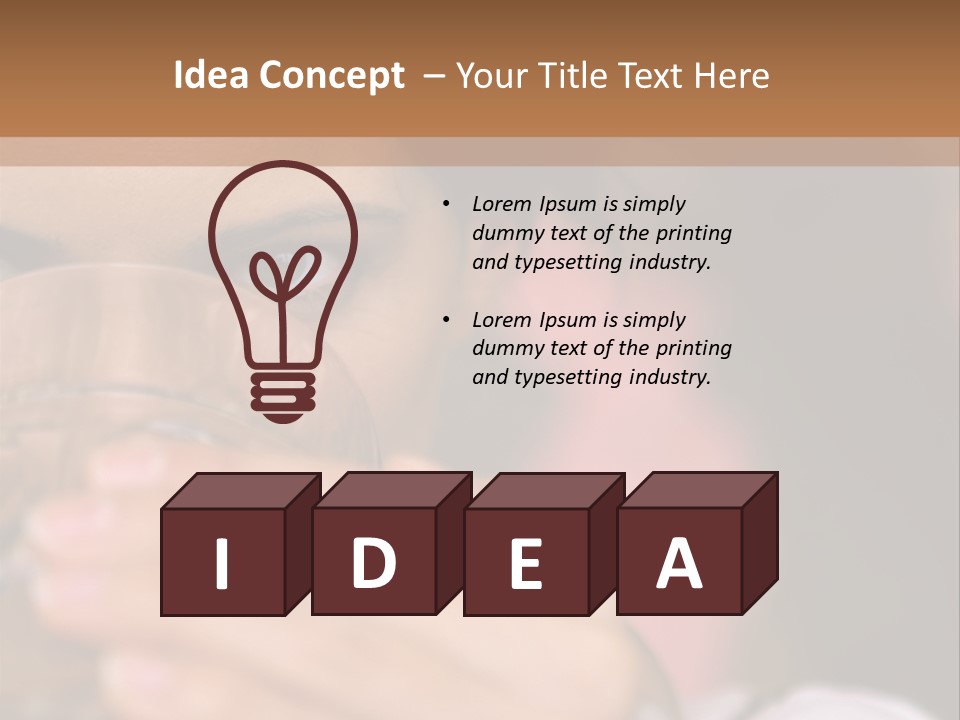 Ages Revitalise Food And Drink PowerPoint Template