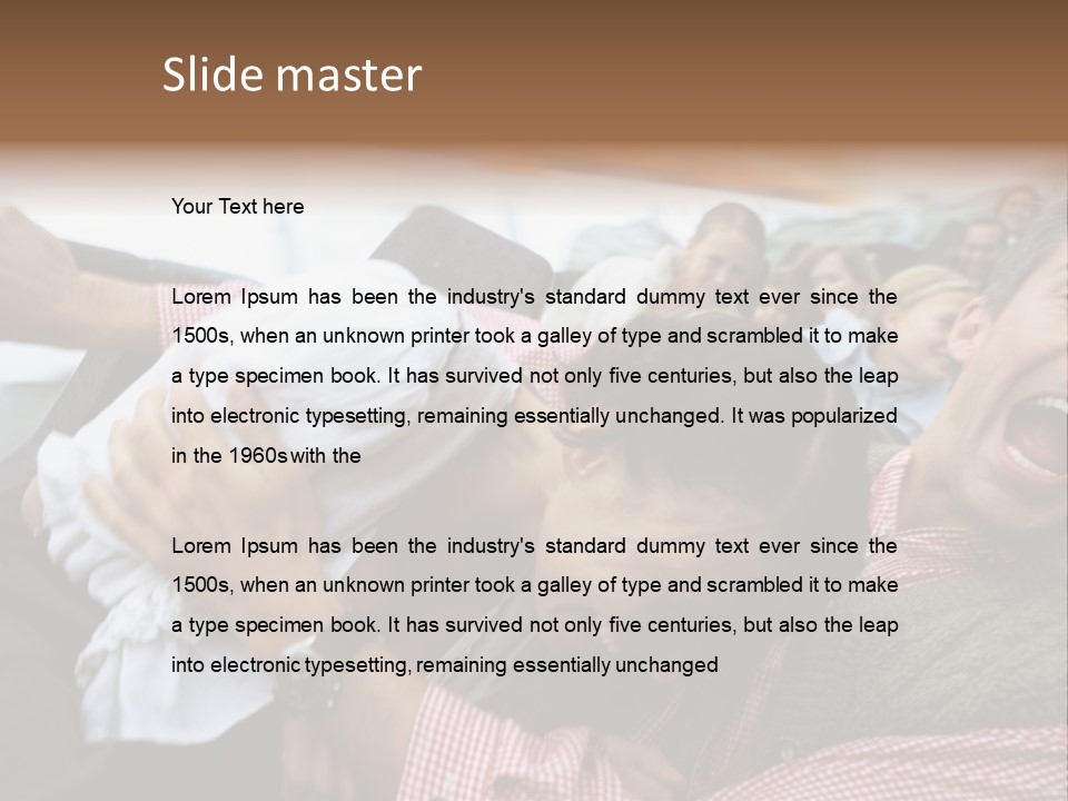 Amusement Park Thrilling Large Group PowerPoint Template