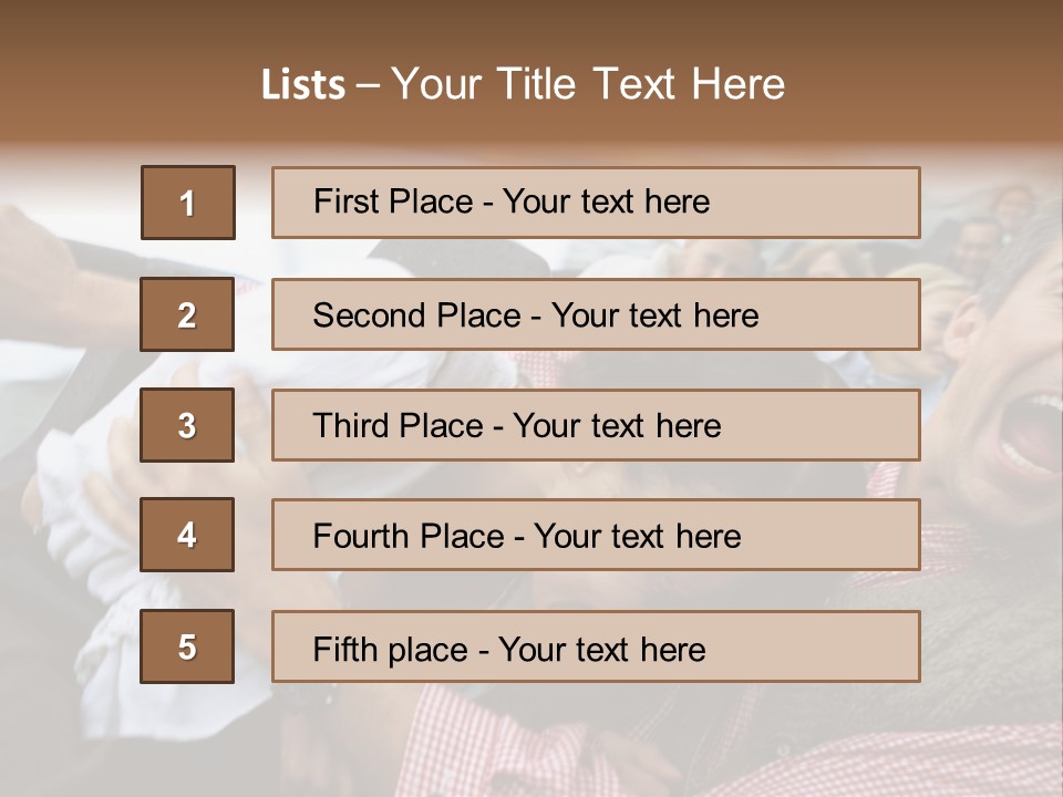 Amusement Park Thrilling Large Group PowerPoint Template