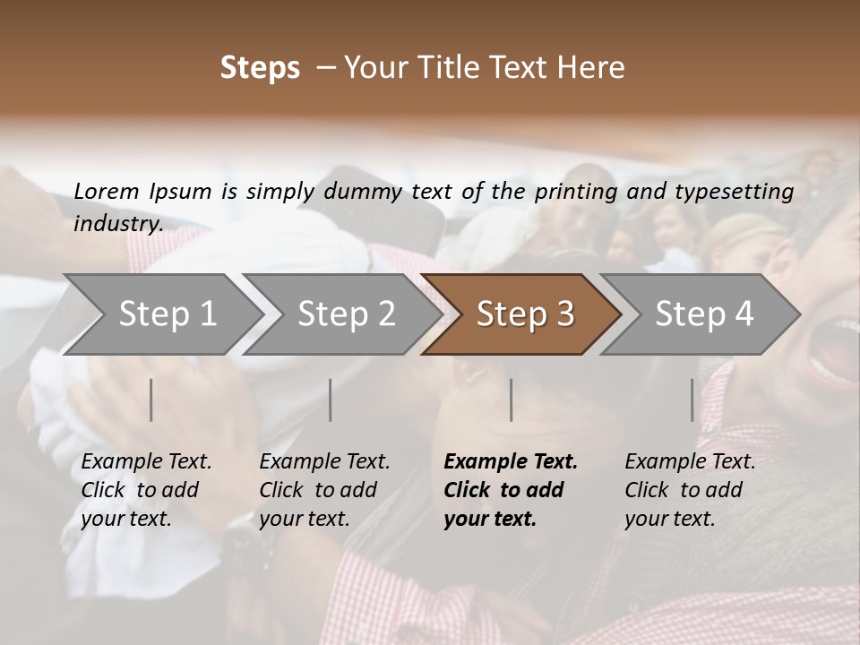Amusement Park Thrilling Large Group PowerPoint Template