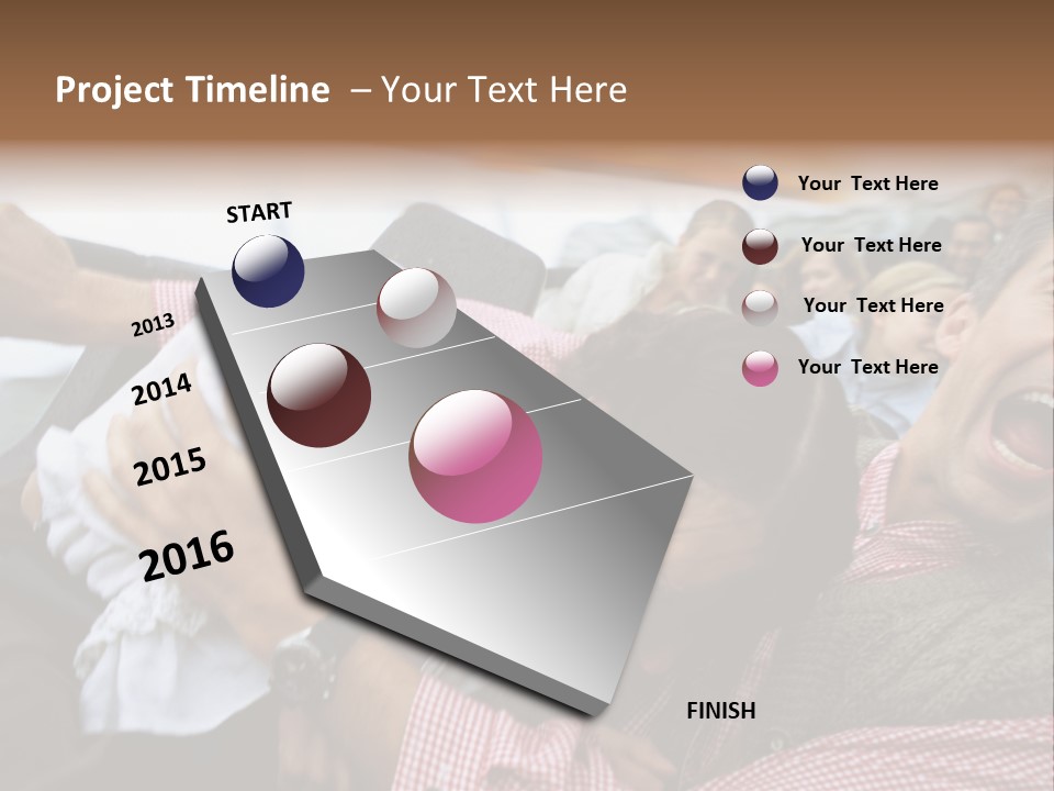Amusement Park Thrilling Large Group PowerPoint Template