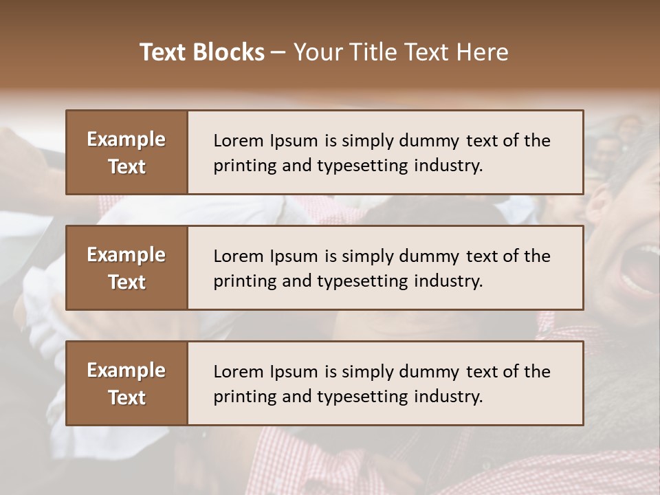 Amusement Park Thrilling Large Group PowerPoint Template