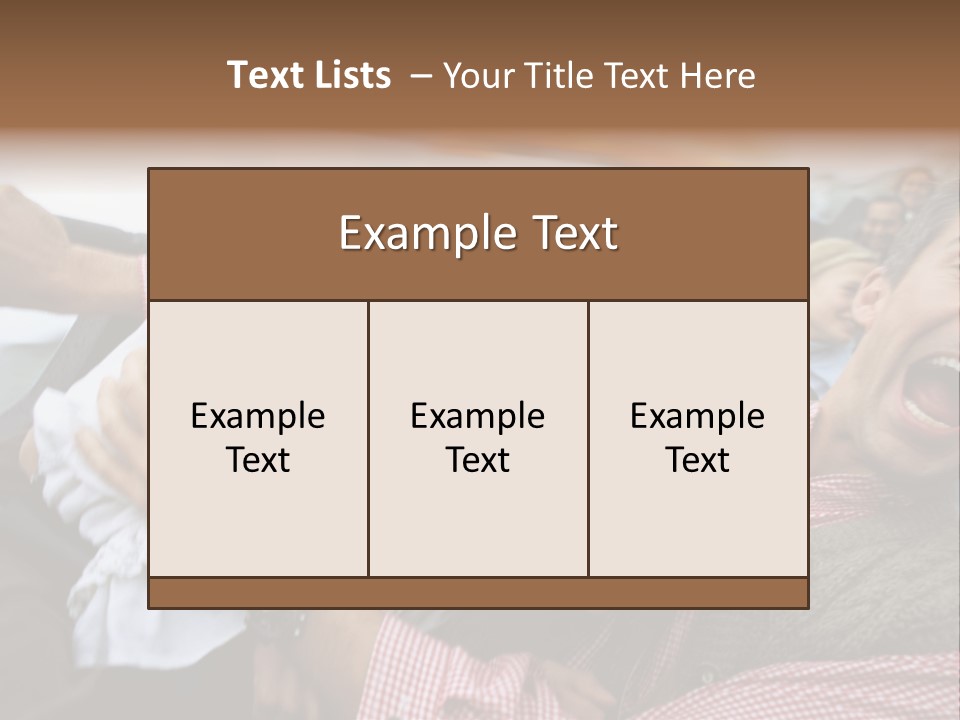 Amusement Park Thrilling Large Group PowerPoint Template