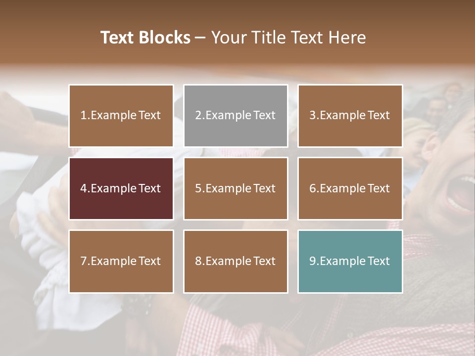 Amusement Park Thrilling Large Group PowerPoint Template