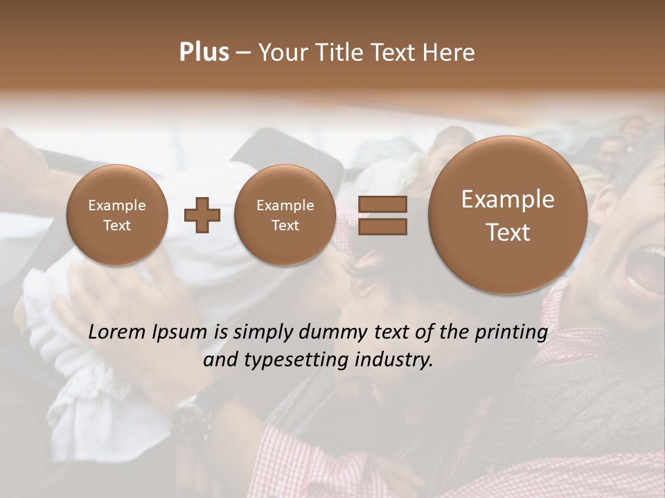 Amusement Park Thrilling Large Group PowerPoint Template