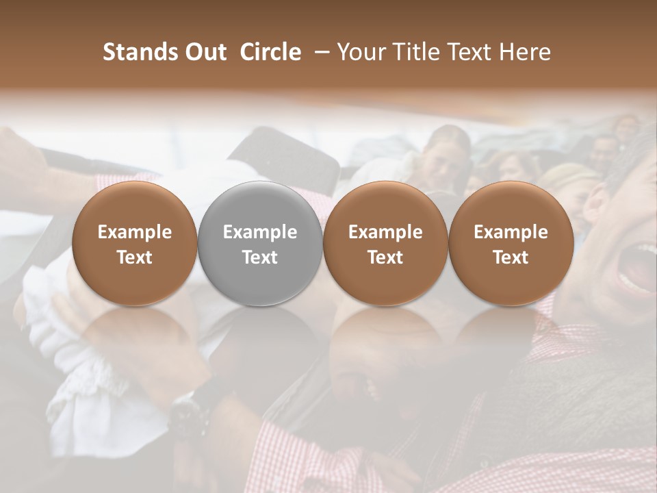 Amusement Park Thrilling Large Group PowerPoint Template