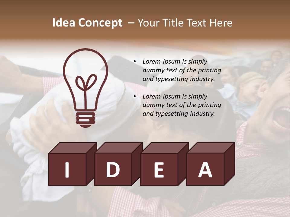 Amusement Park Thrilling Large Group PowerPoint Template