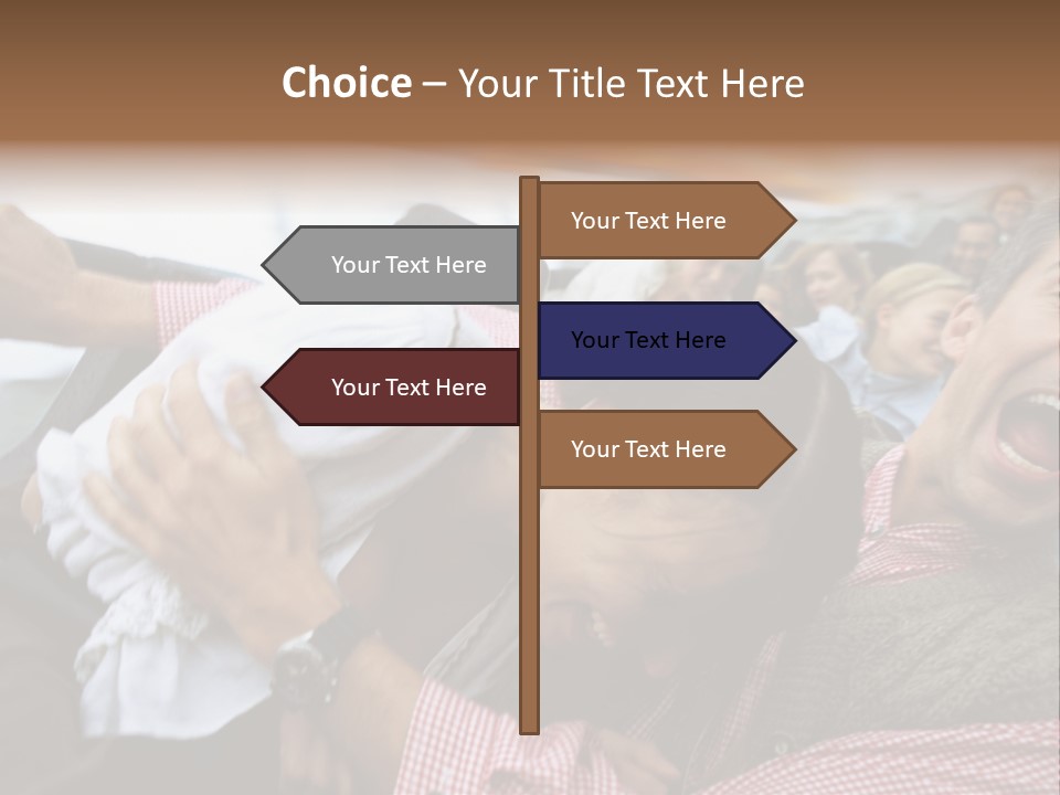 Amusement Park Thrilling Large Group PowerPoint Template