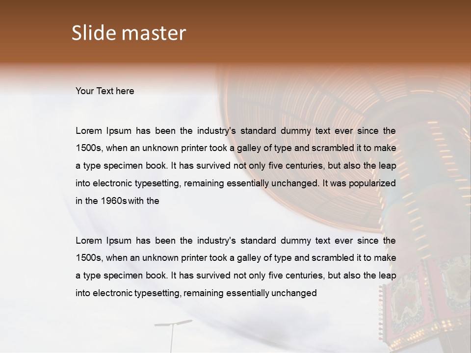 Fun Fairs Outside Funfair PowerPoint Template