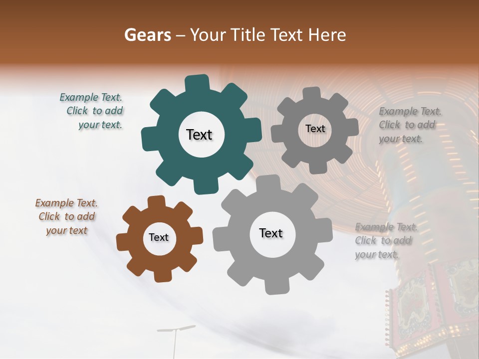 Fun Fairs Outside Funfair PowerPoint Template