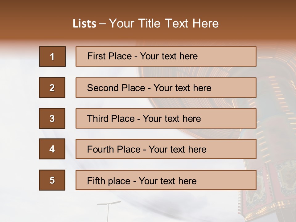 Fun Fairs Outside Funfair PowerPoint Template