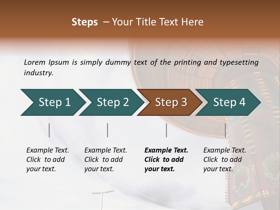 Fun Fairs Outside Funfair PowerPoint Template
