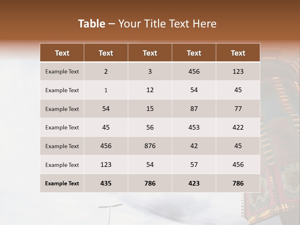 Fun Fairs Outside Funfair PowerPoint Template