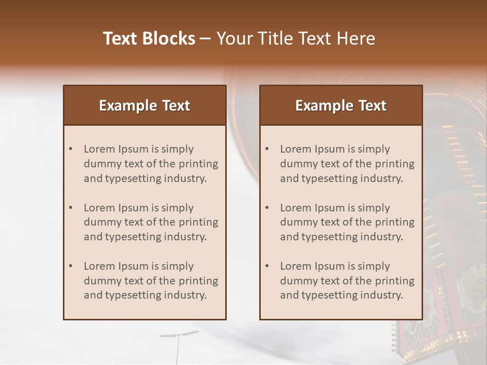 Fun Fairs Outside Funfair PowerPoint Template