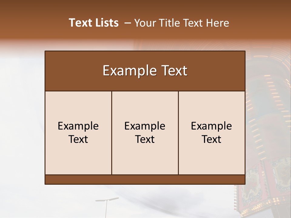Fun Fairs Outside Funfair PowerPoint Template