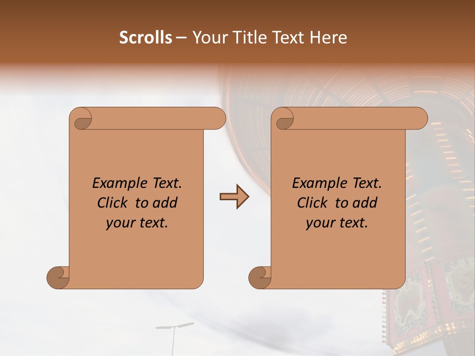 Fun Fairs Outside Funfair PowerPoint Template