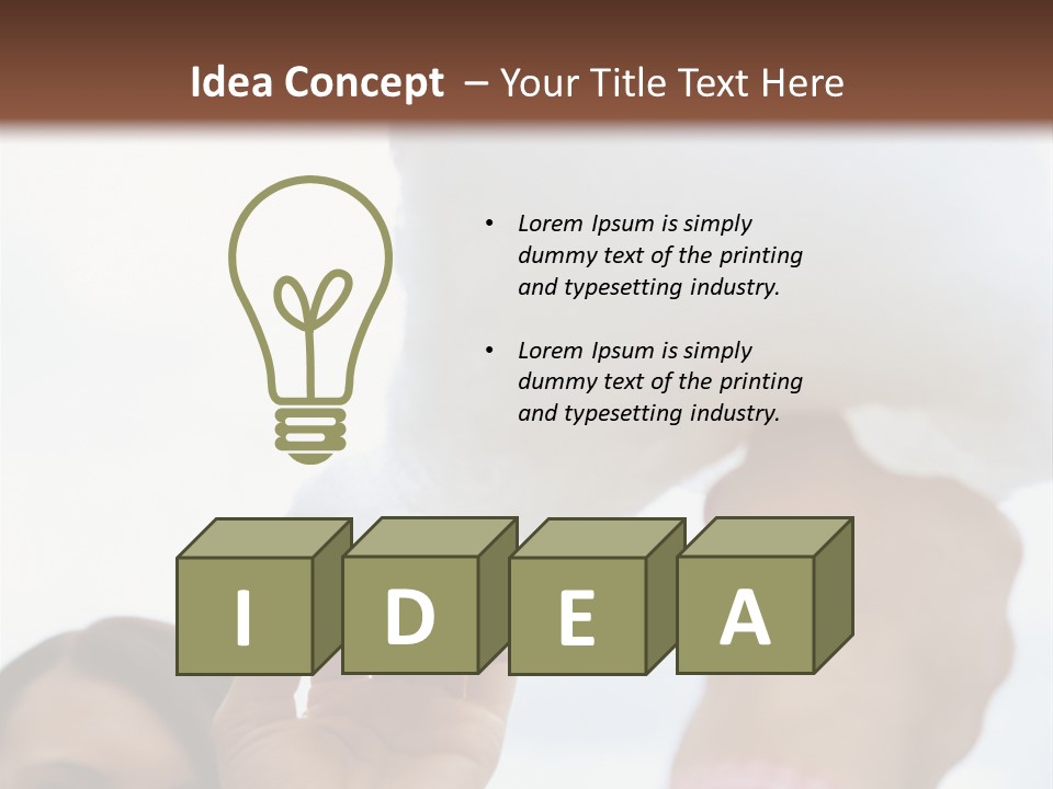 Guy Cheerful Two People PowerPoint Template