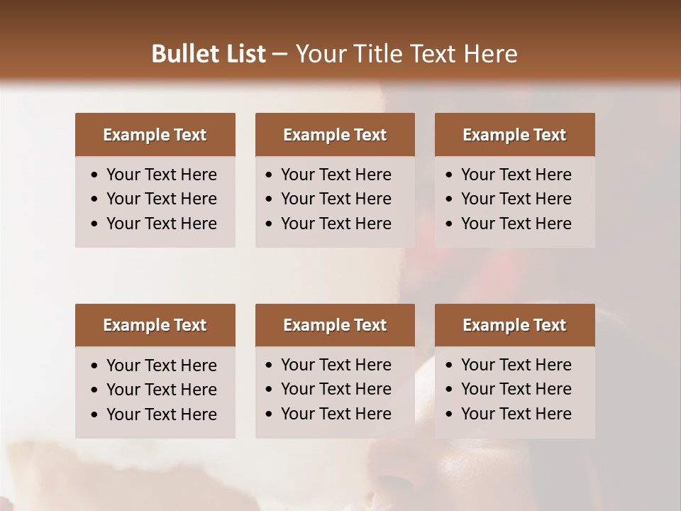 Foods Ages Carefree PowerPoint Template