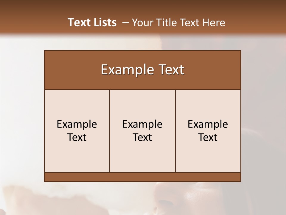 Foods Ages Carefree PowerPoint Template