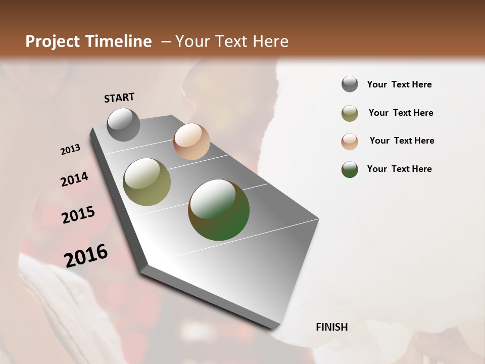 Lady Young  Women Cheerful PowerPoint Template