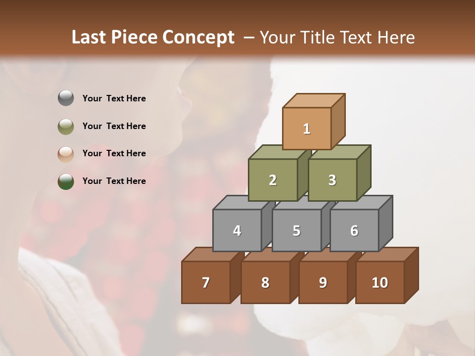 Lady Young  Women Cheerful PowerPoint Template