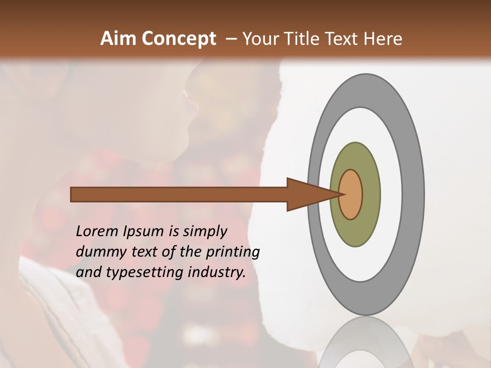 Lady Young  Women Cheerful PowerPoint Template