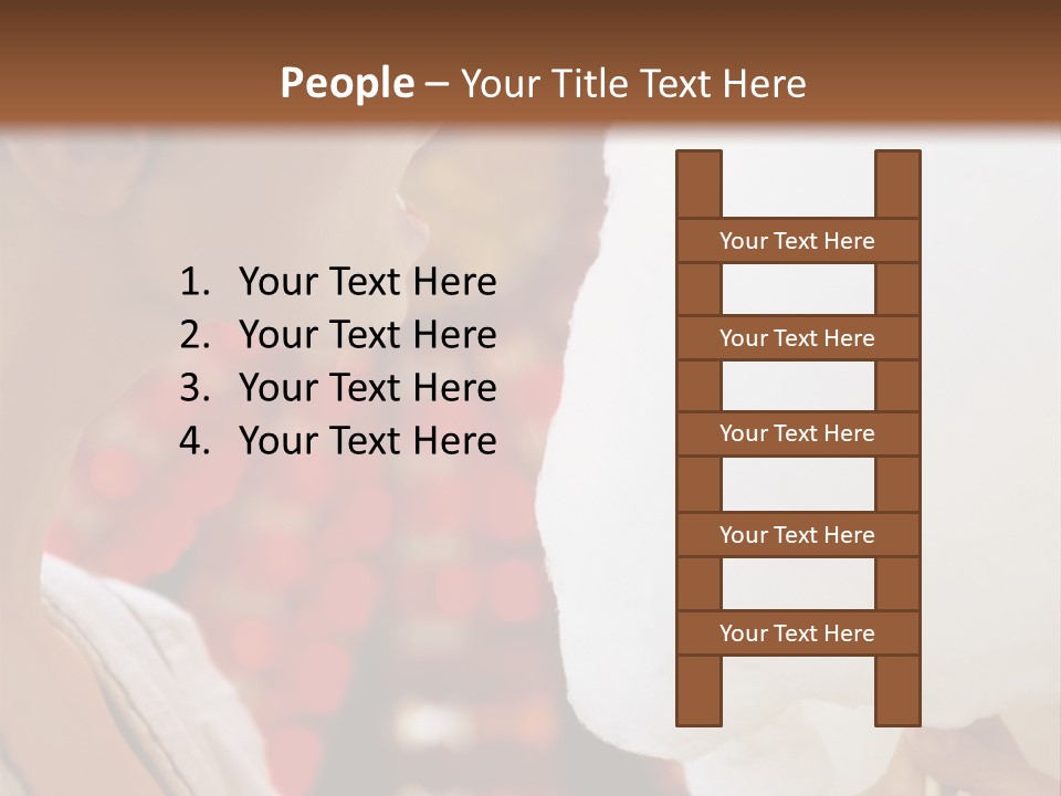 Lady Young  Women Cheerful PowerPoint Template