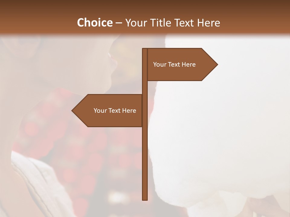 Lady Young  Women Cheerful PowerPoint Template