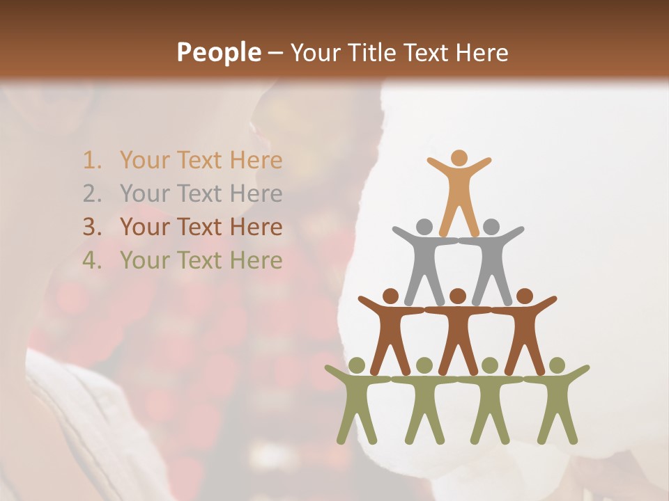 Lady Young  Women Cheerful PowerPoint Template