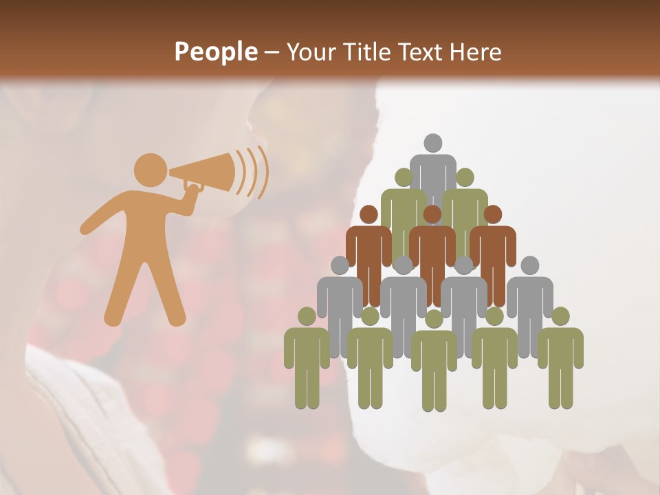 Lady Young  Women Cheerful PowerPoint Template